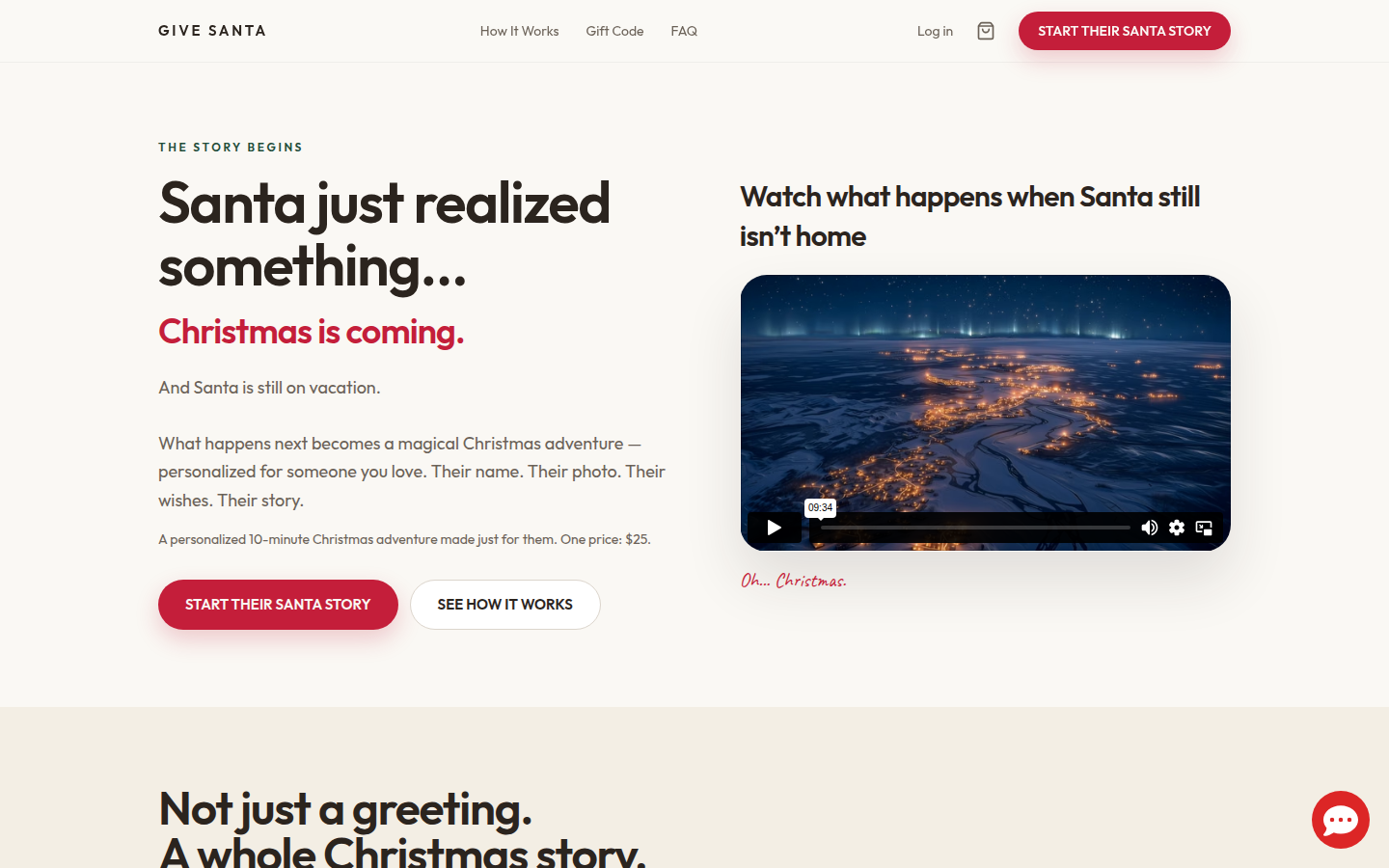 Give Santa website case study