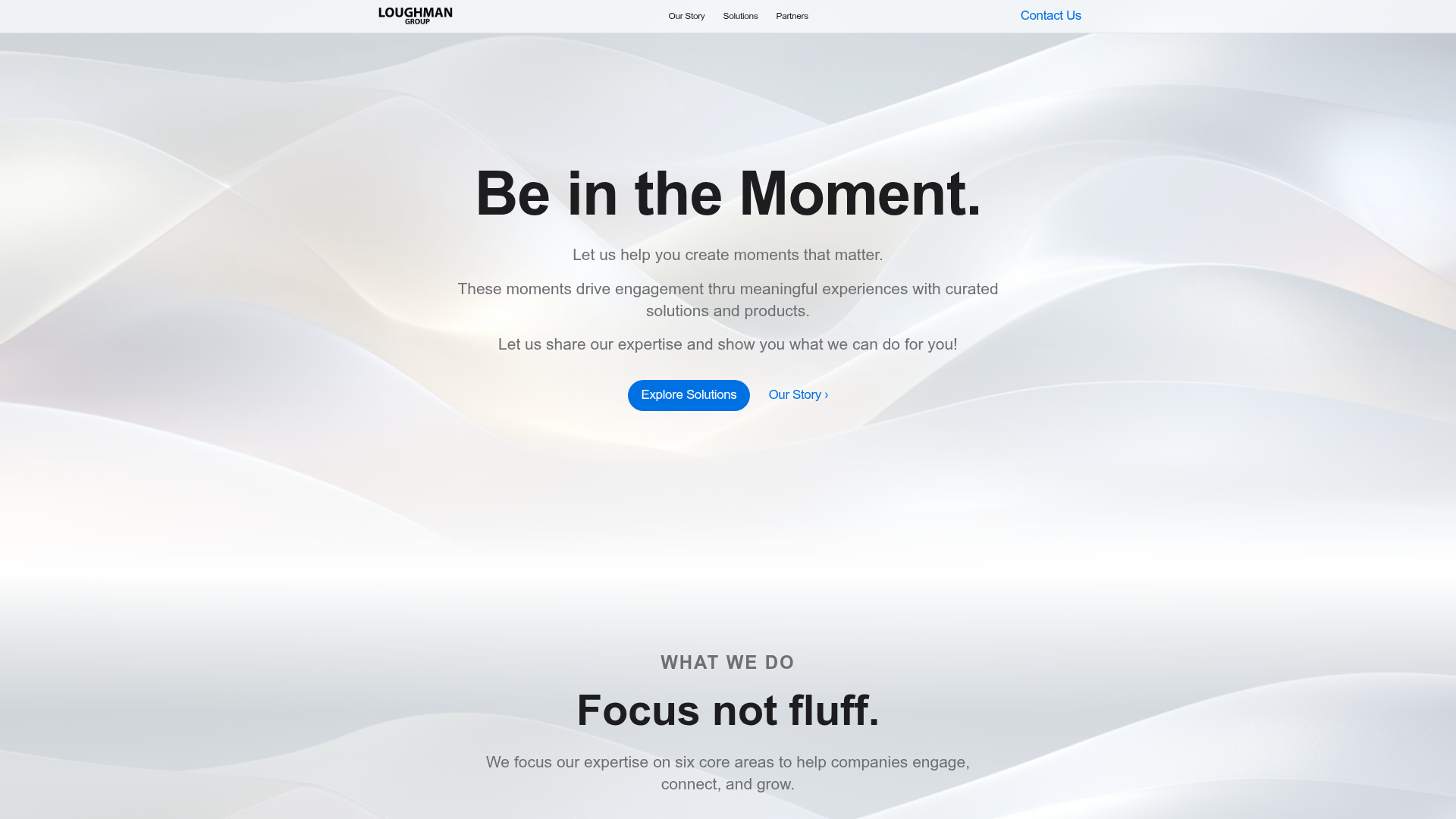 Loughman Group website case study