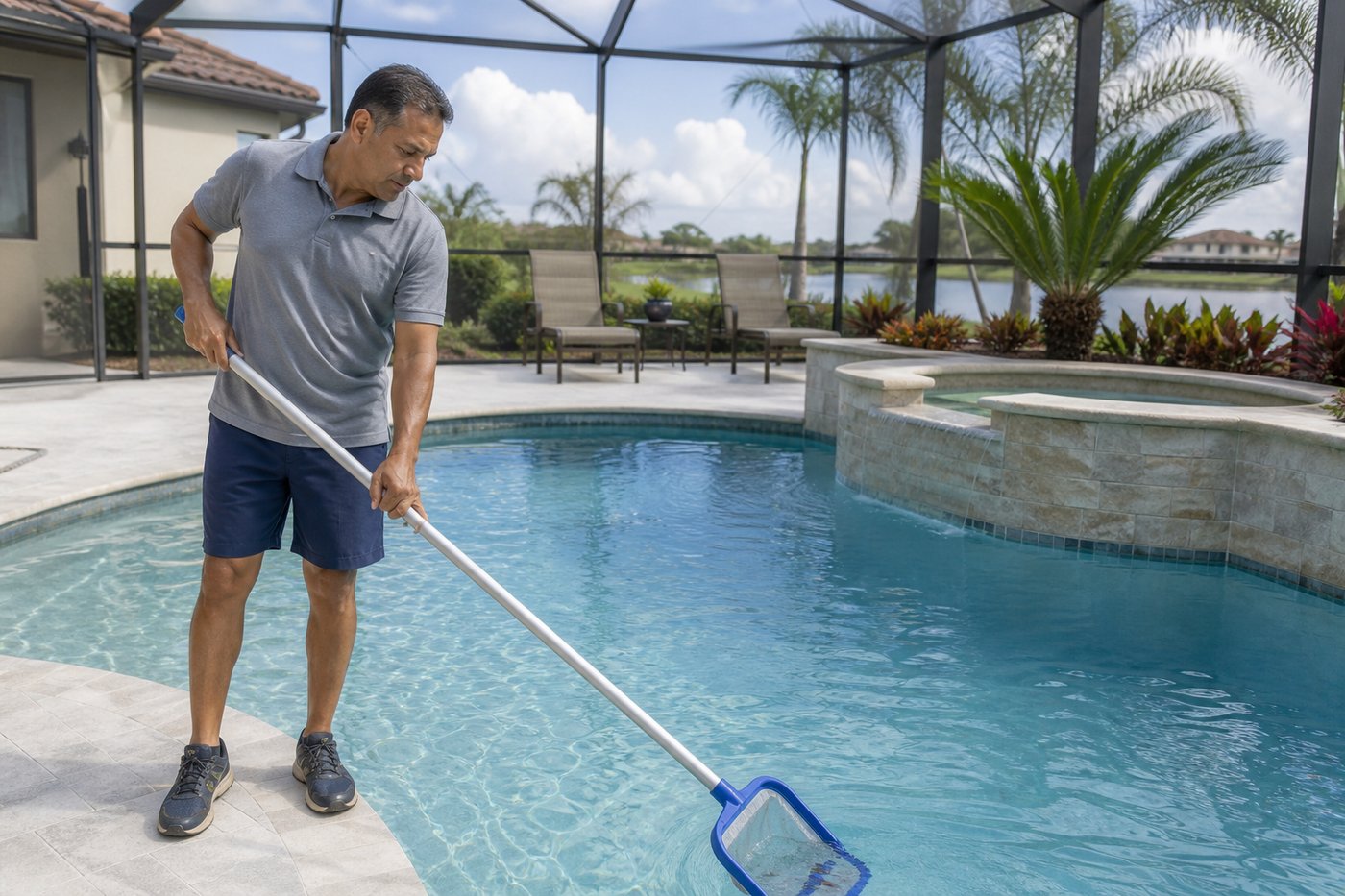 Example pool tech — sample photo