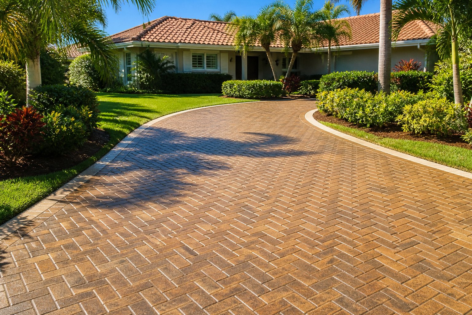 Clean driveway after a wash — sample photo